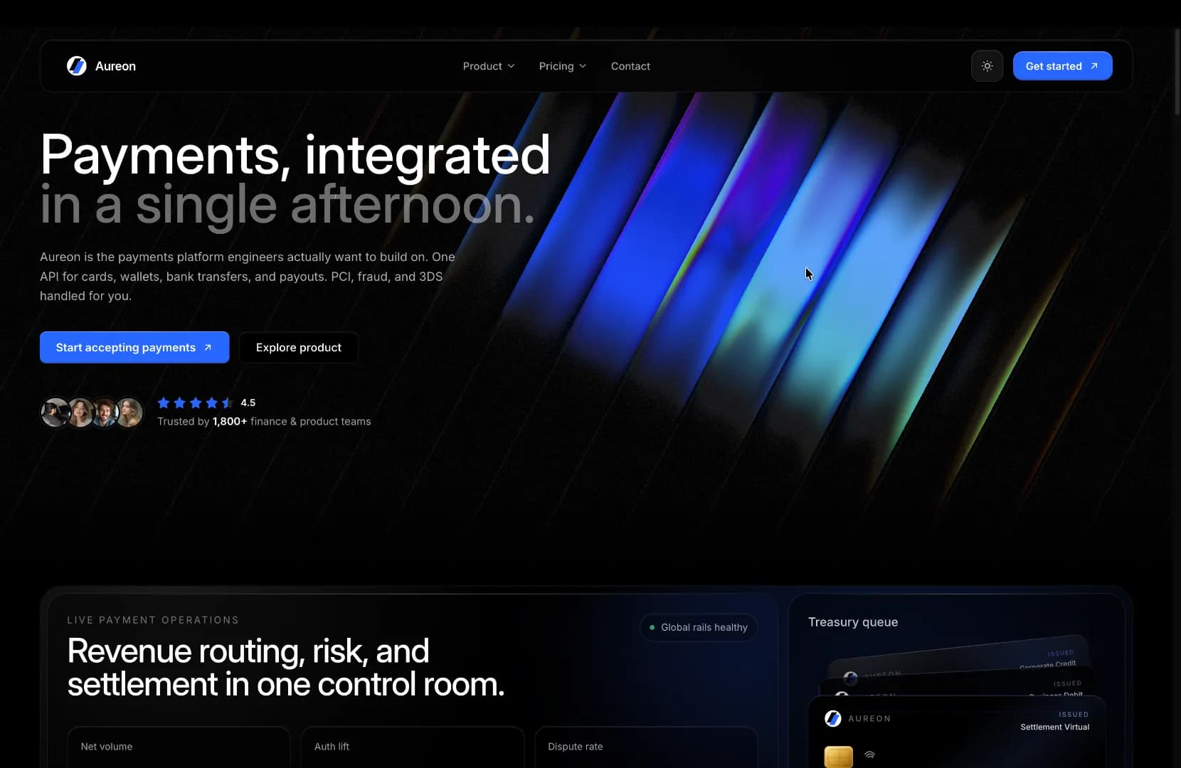 Fintech Template preview 1