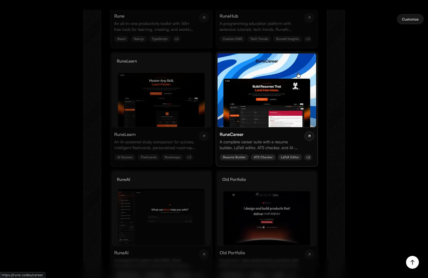 Minimalistic Portfolio preview 2