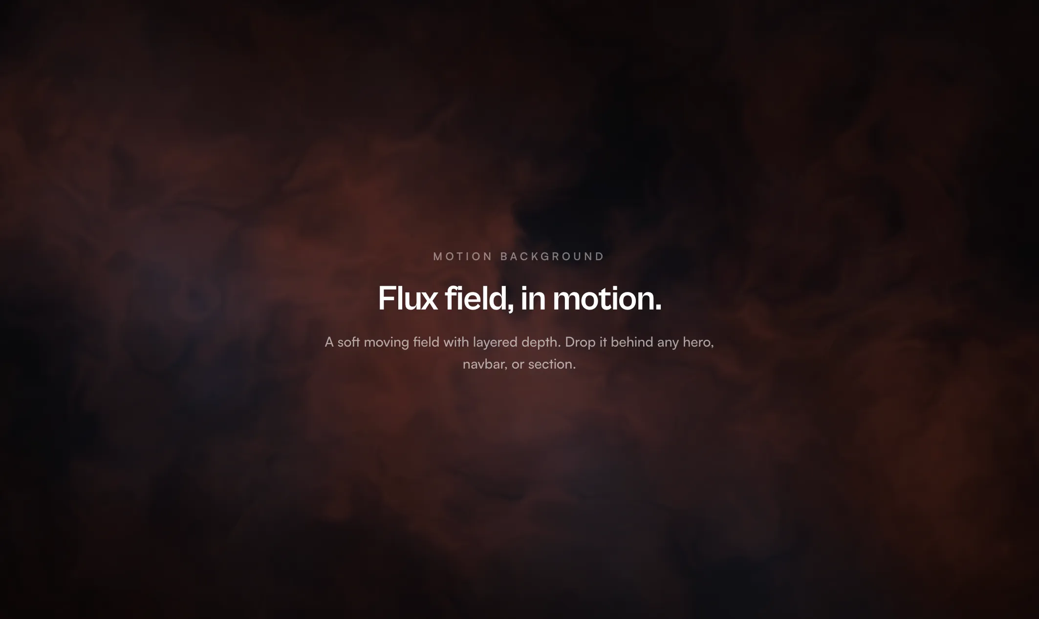 Flux field motion background preview