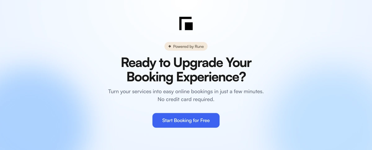CTA Section With Floating Booking Icons block preview