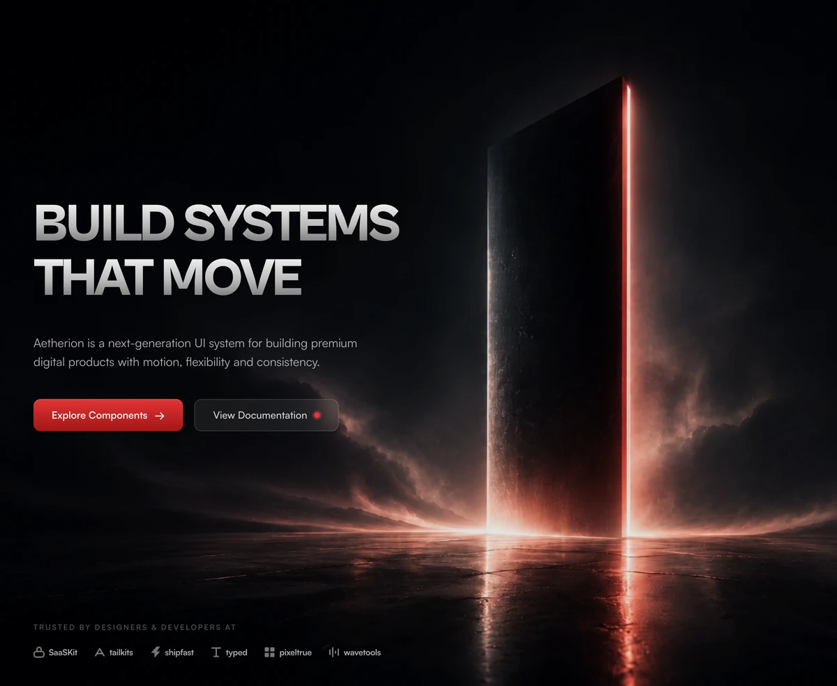 Hero Section With 3D Monolith block preview