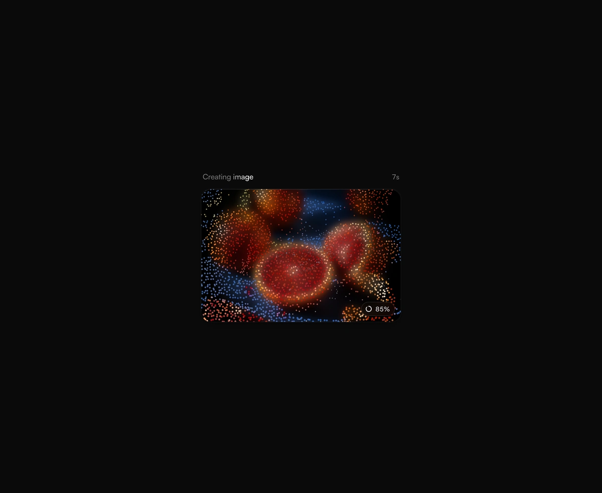 AI Image Loading Animation component preview
