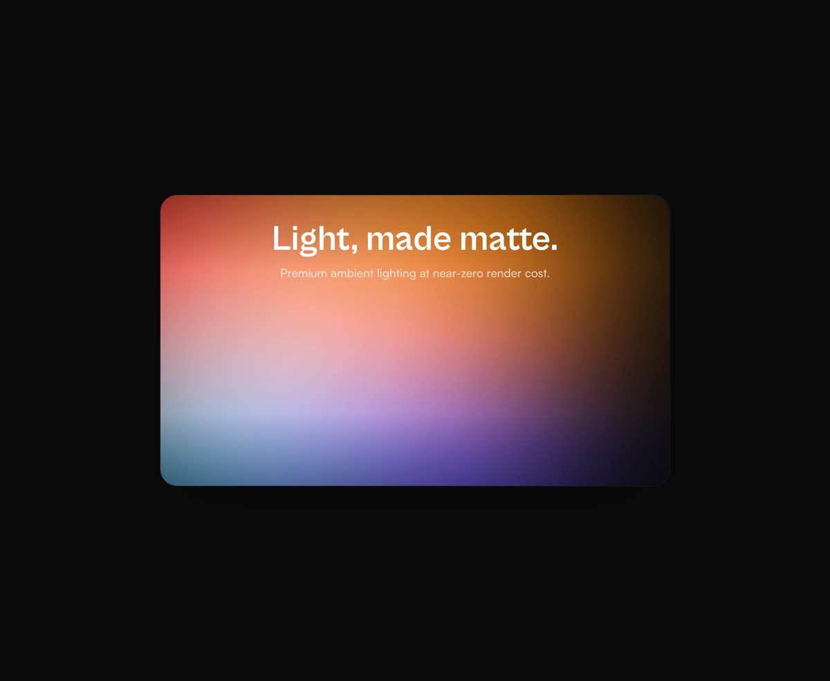 Ambient Aurora Canvas component preview
