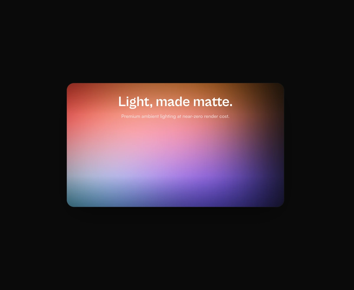 Ambient Aurora Canvas component preview