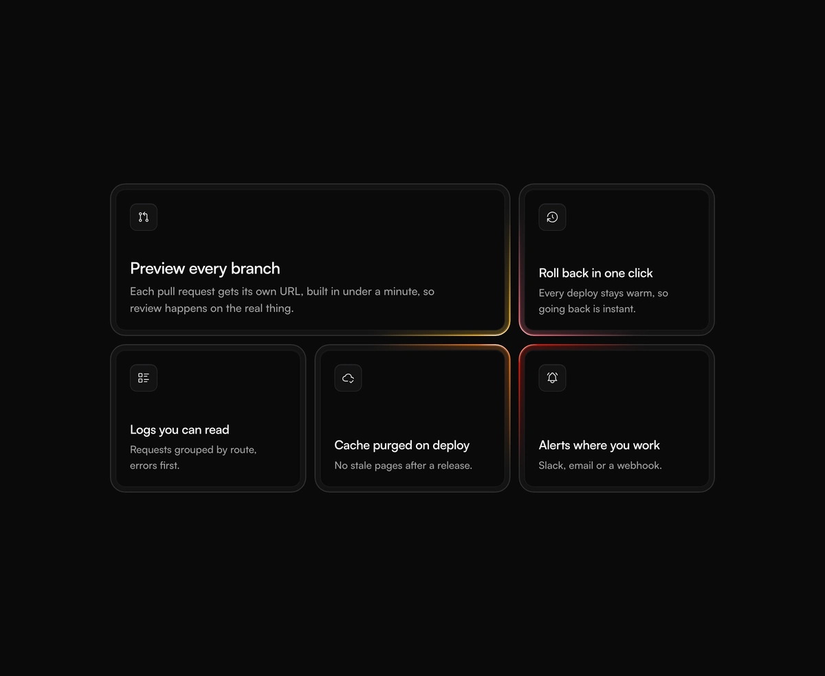 Glowing Border component preview