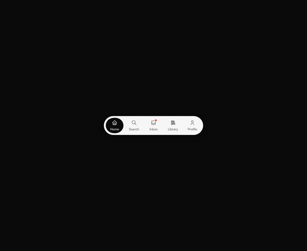 Gooey Dock component preview