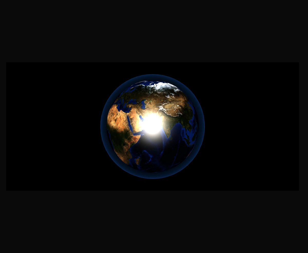 Interactive 3D Globe component preview