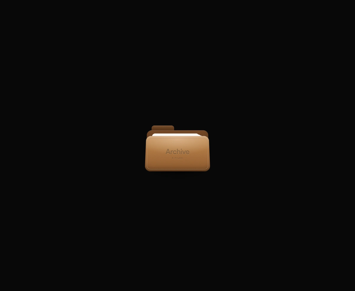 Animated 3D Folder component preview