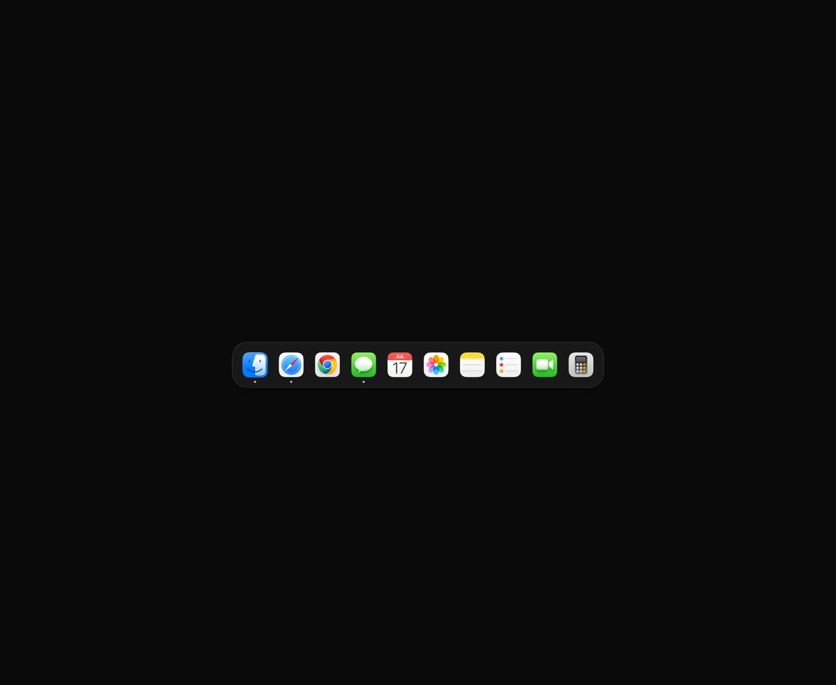 macOS Floating Dock component preview