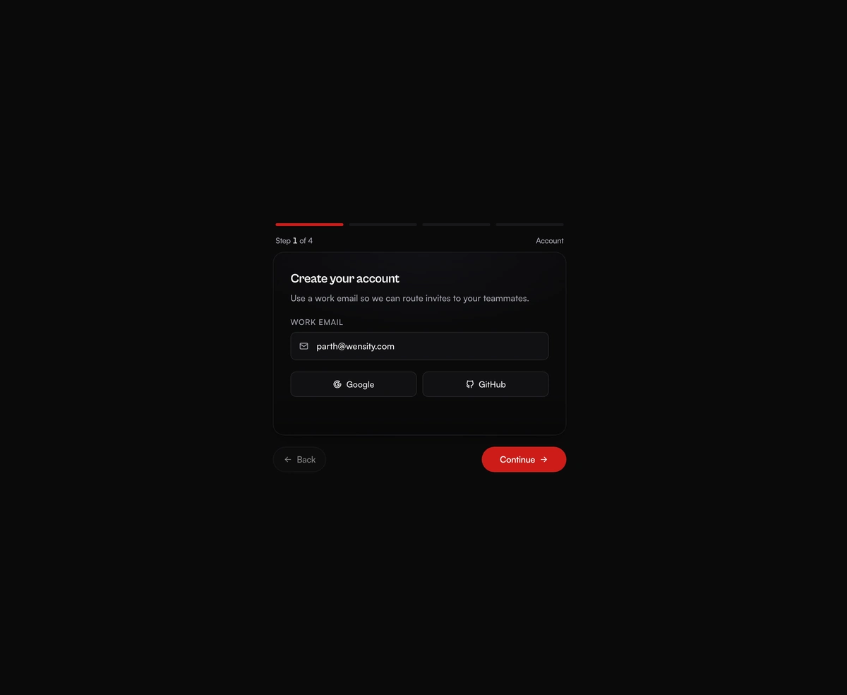 Multi-Step Morphing Wizard component preview
