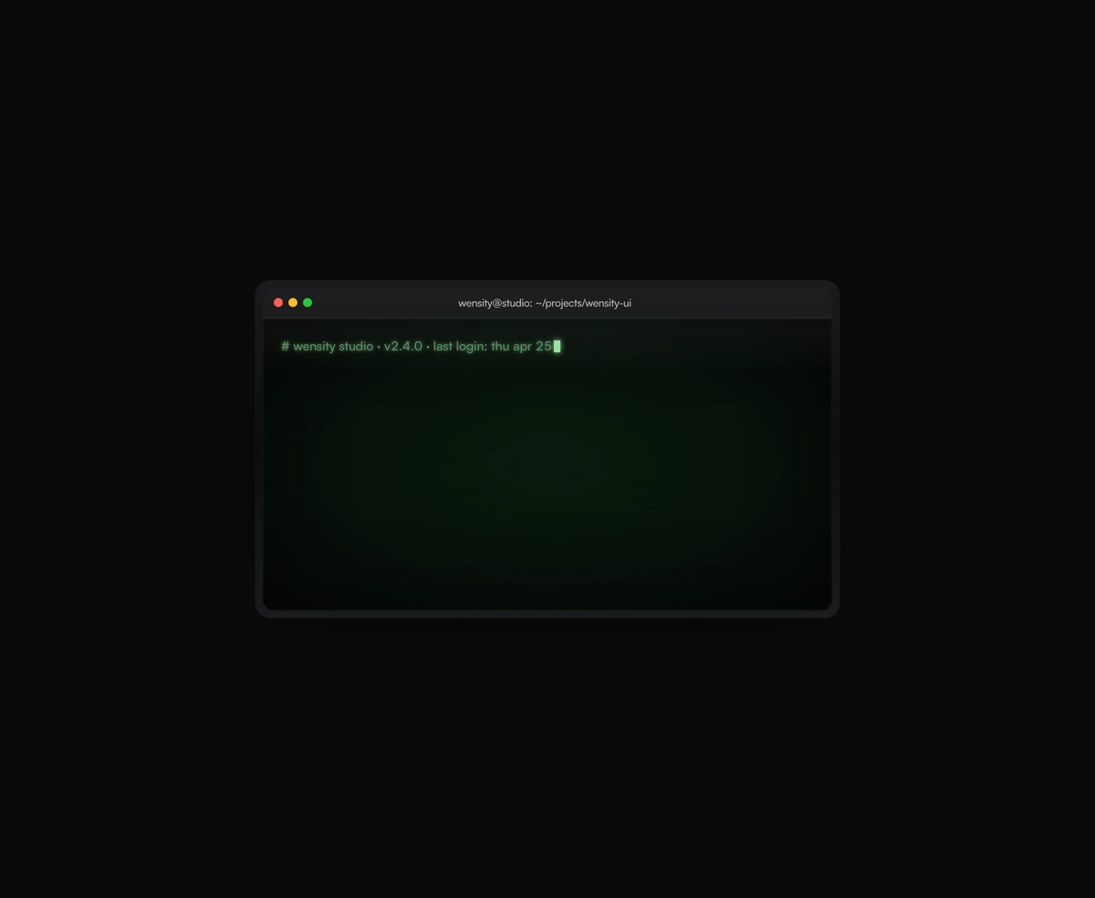 Retro Terminal Emulator component preview