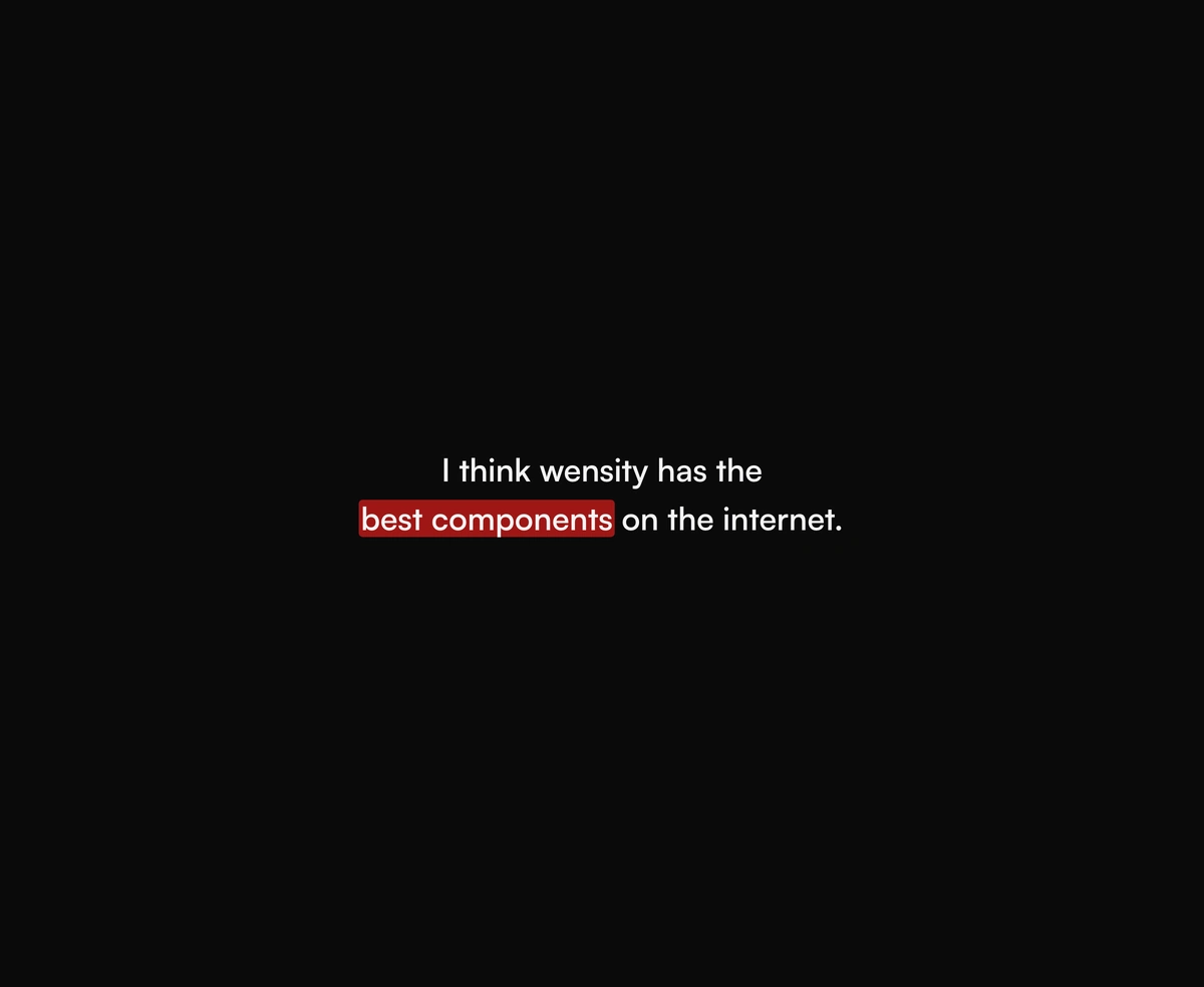 Text Highlight component preview