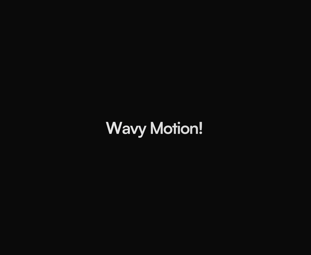 Text Motion component preview